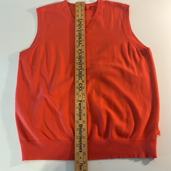 IZOD Men’s  100% Cotton Coral Vest size Large - Picture 7 of 7